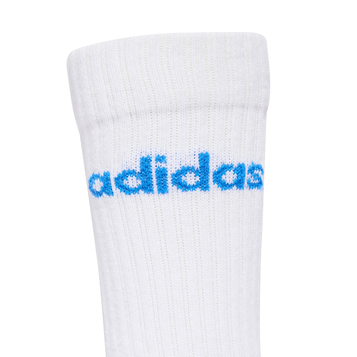 Adidas Kids Linear Crew Socks (3 Pack) - White/Blue/Royal Blue