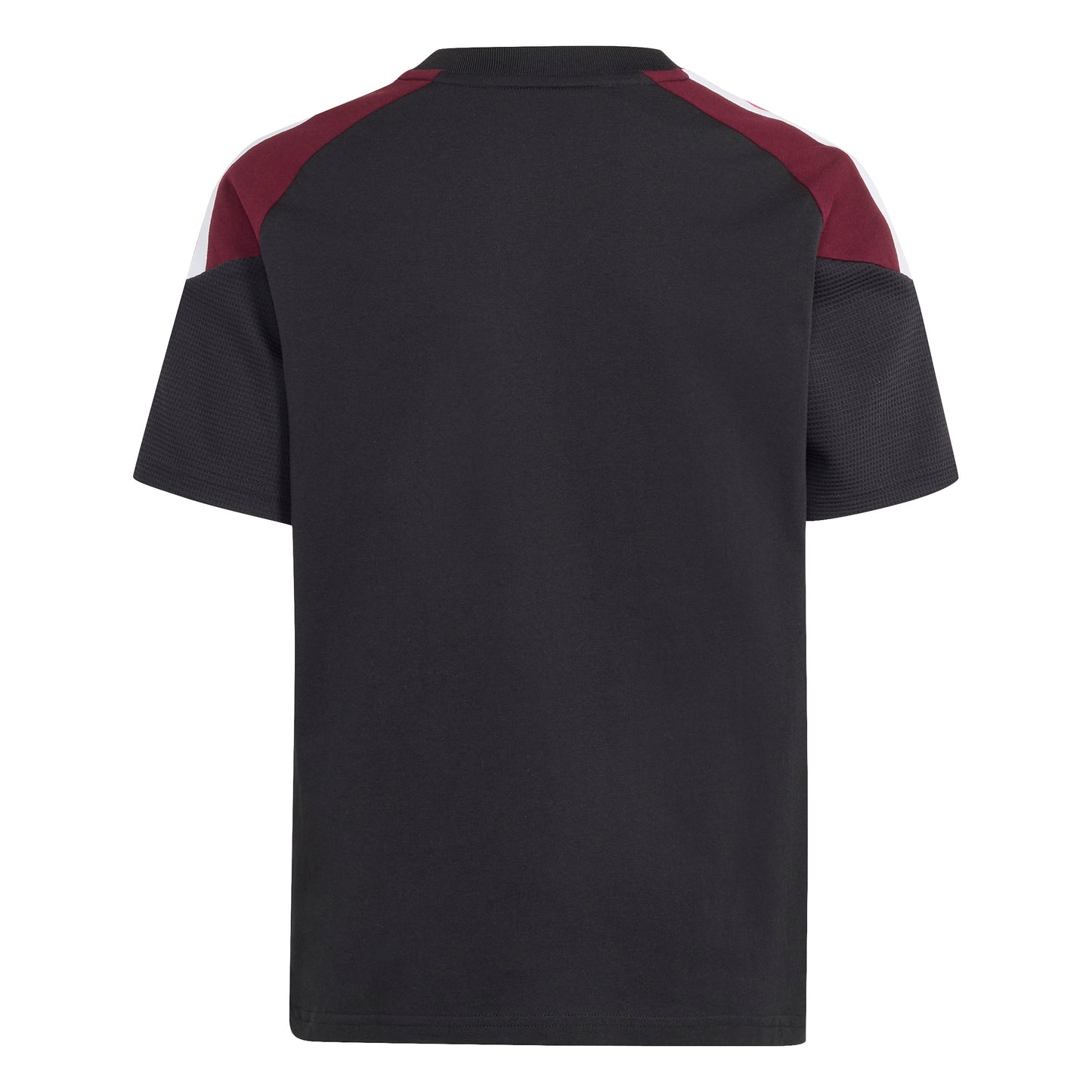 Adidas Kids All Blacks Cotton T-Shirt - Black/Maroon