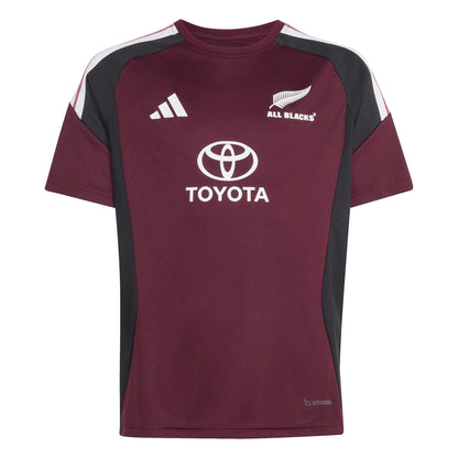 Adidas All Blacks Youth Performance Tee - Maroon/Black