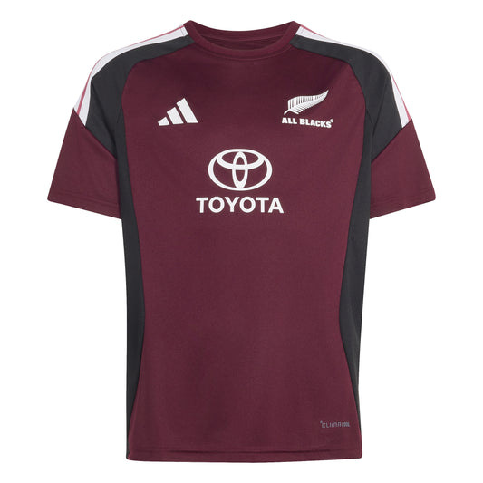 Adidas All Blacks Youth Performance Tee - Maroon/Black