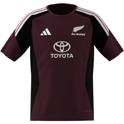 Adidas All Blacks Youth Performance Tee - Maroon/Black