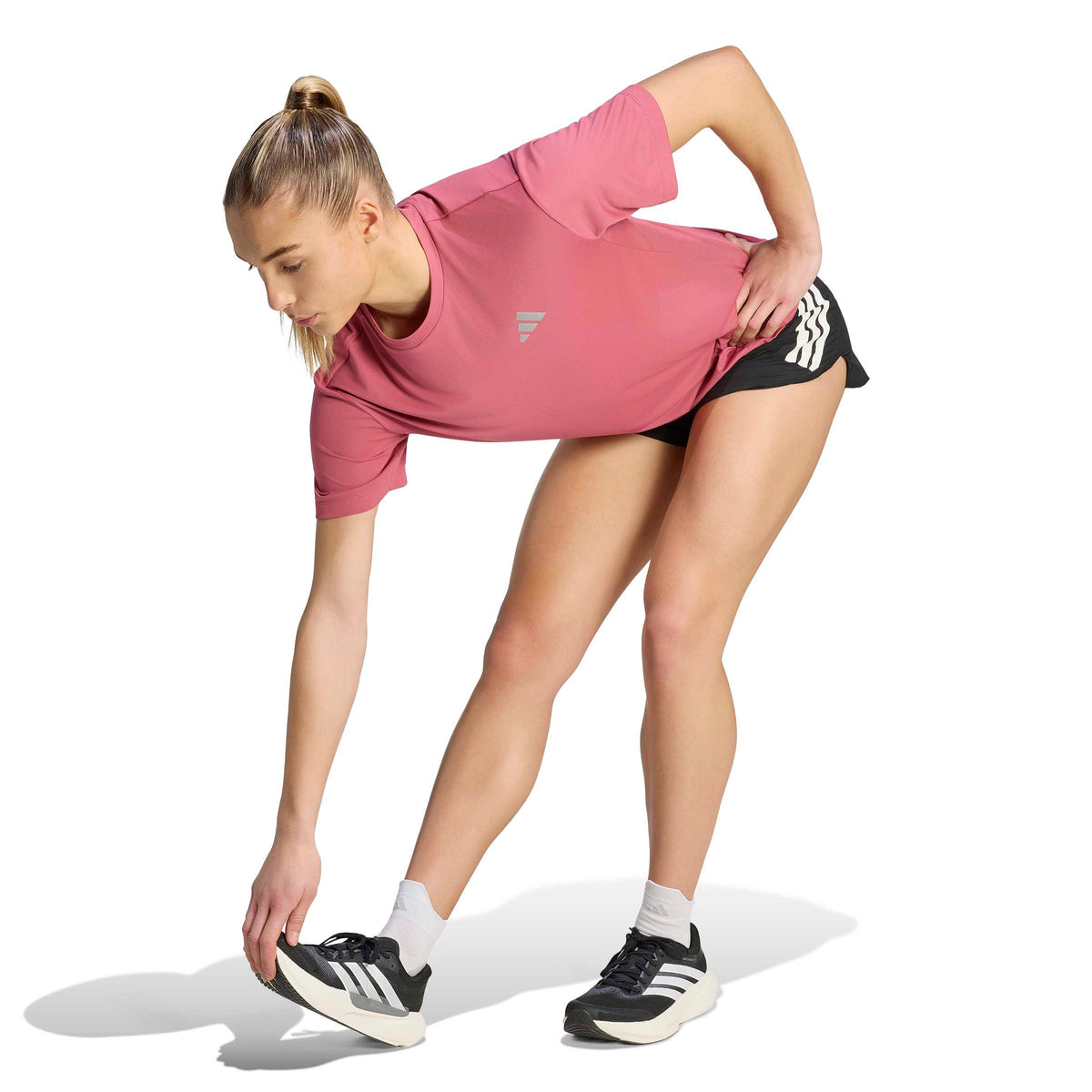 Adidas Womens Running Essentials T-Shirt - Dual Magenta