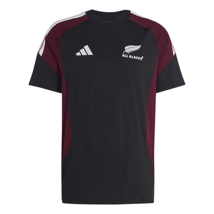 Adidas Mens All Blacks Cotton Tee - Black/Maroon