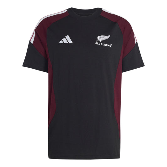 Adidas Mens All Blacks Cotton Tee - Black/Maroon