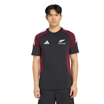 Adidas Mens All Blacks Cotton Tee - Black/Maroon