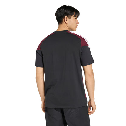 Adidas Mens All Blacks Cotton Tee - Black/Maroon