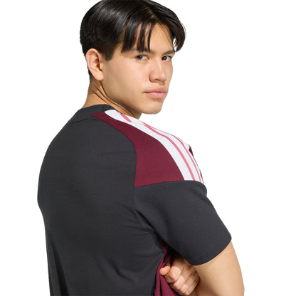 Adidas Mens All Blacks Cotton Tee - Black/Maroon
