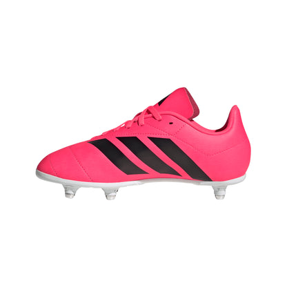 Adidas Kids Rugby Junior Soft Ground Boots - Solar Turbo/Core Black