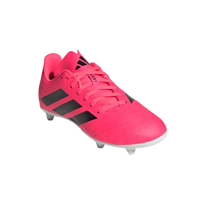 Adidas Kids Rugby Junior Soft Ground Boots - Solar Turbo/Core Black