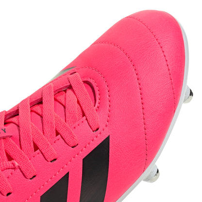 Adidas Kids Rugby Junior Soft Ground Boots - Solar Turbo/Core Black