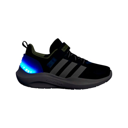 Adidas Kids Lightorama Runner - Core Black / Cloud White / Lucid Ray Blue