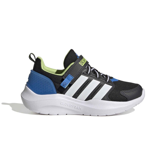 Adidas Kids Lightorama Runner - Core Black / Cloud White / Lucid Ray Blue