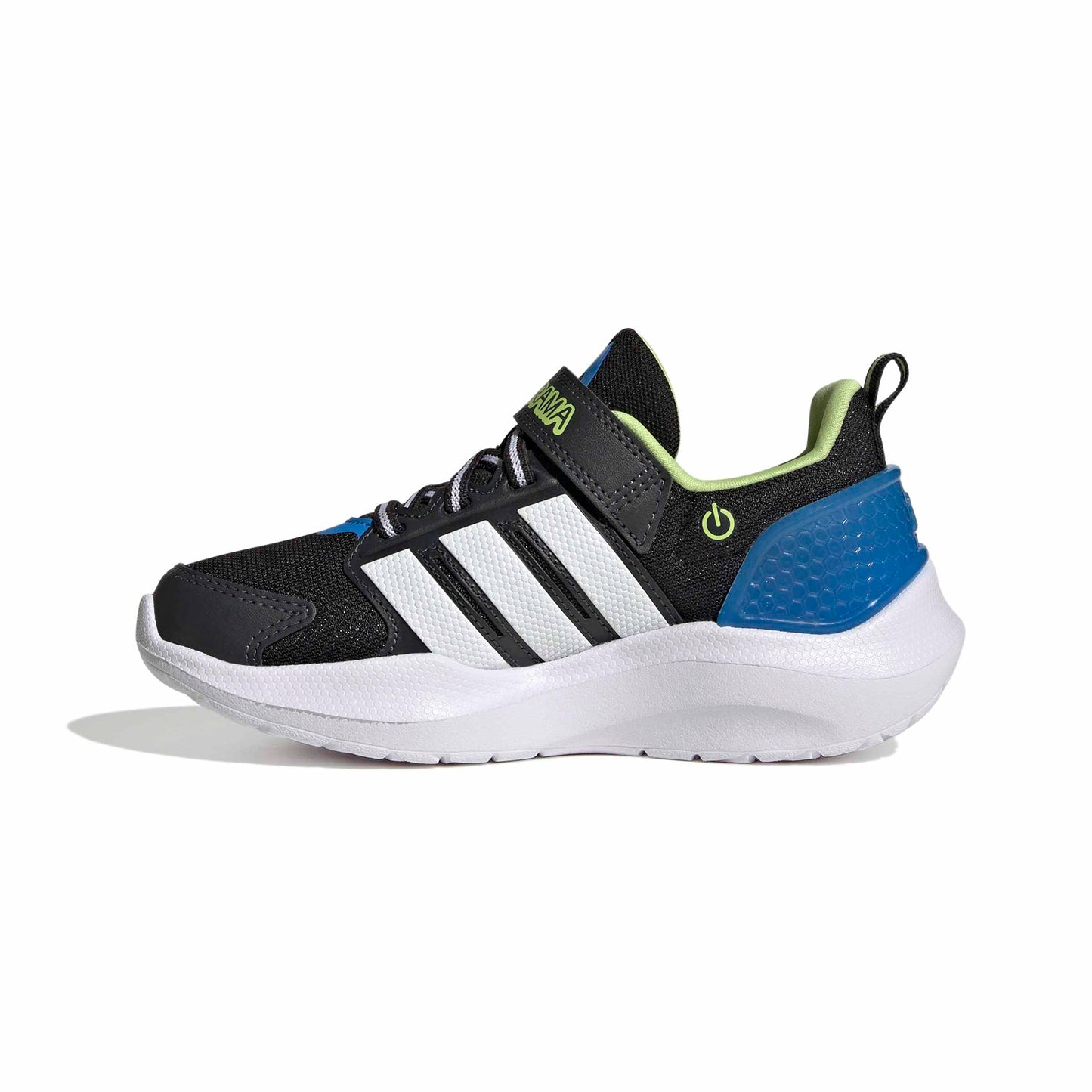 Adidas Kids Lightorama Runner - Core Black / Cloud White / Lucid Ray Blue