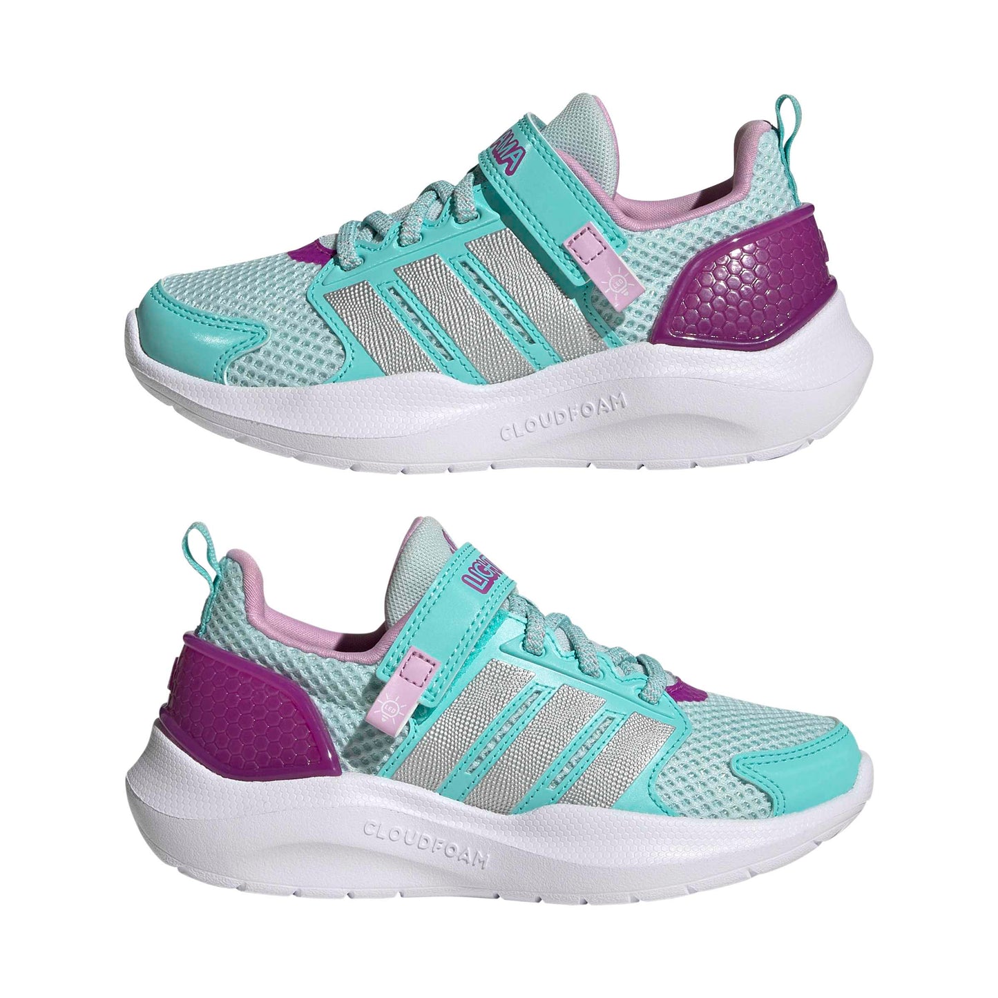 Adidas Kids Lightorama Runner - Halo Mint/Silver/Flash Aqua