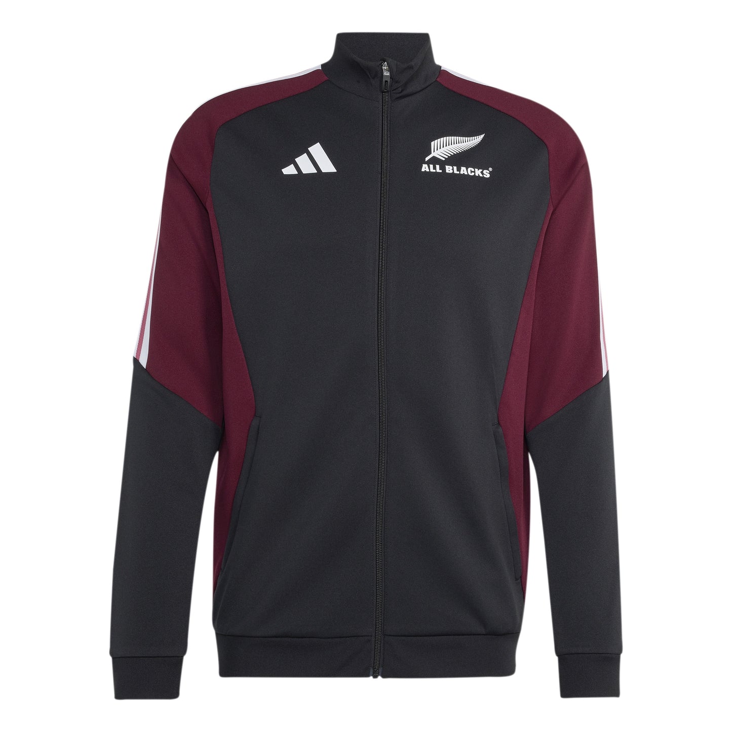 Adidas All Blacks Mens Training Jacket - Black/Maroon