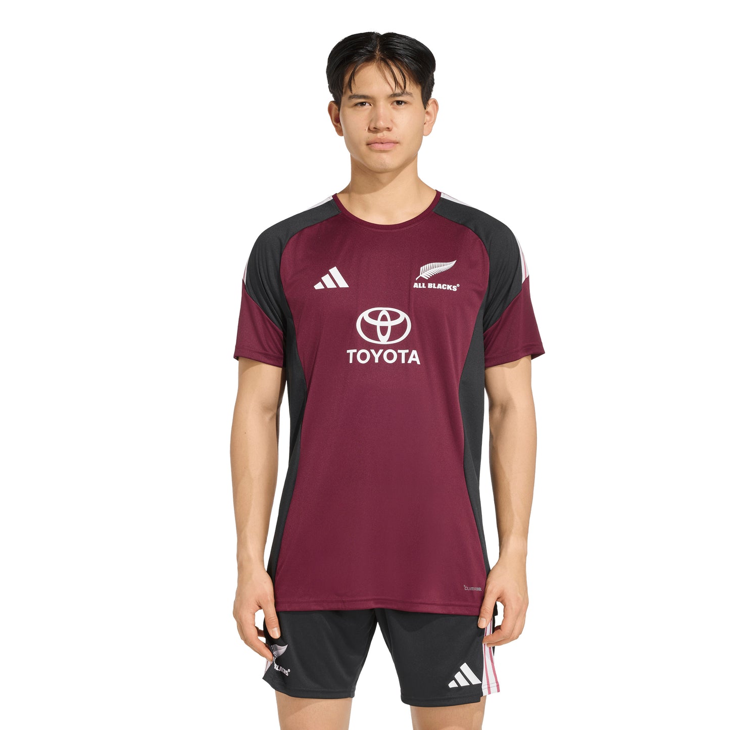 Adidas All Blacks Mens Performance T-Shirt - Maroon/Black