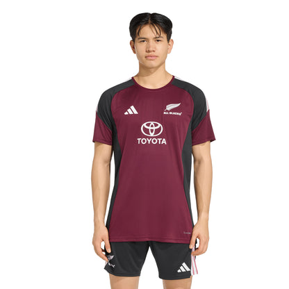 Adidas All Blacks Mens Performance T-Shirt - Maroon/Black