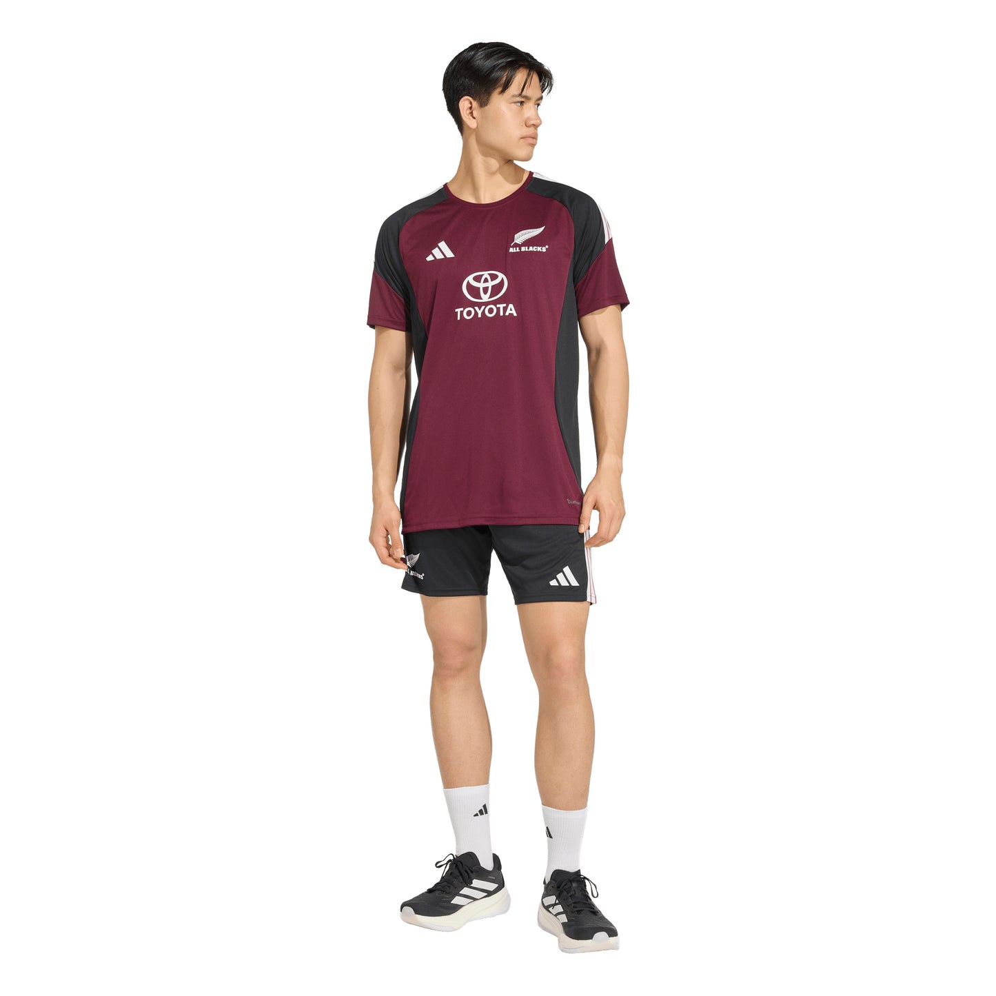 Adidas All Blacks Mens Performance T-Shirt - Maroon/Black