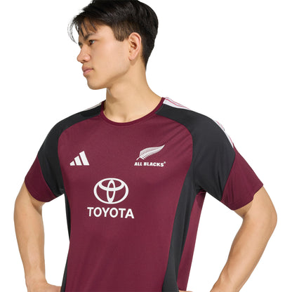 Adidas All Blacks Mens Performance T-Shirt - Maroon/Black