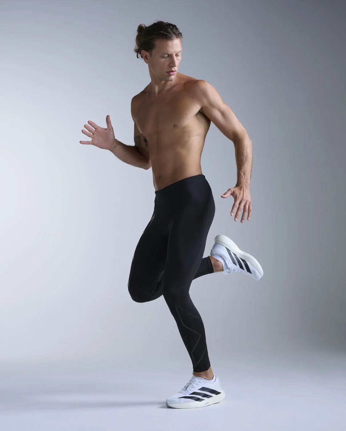 2XU Mens Core Compression Tights - Black/Black