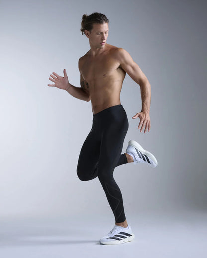 2XU Mens Core Compression Tights - Black/Black
