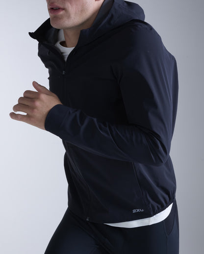 2XU Mens Ignition Shield Waterproof Jacket - Black/Silver Reflective