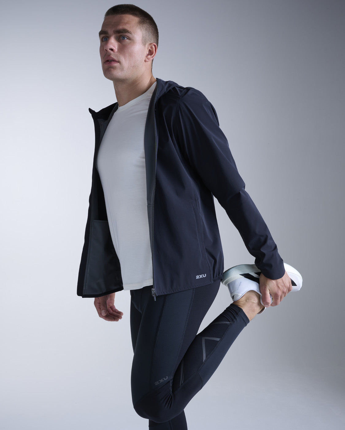 2XU Mens Ignition Shield Waterproof Jacket - Black/Silver Reflective