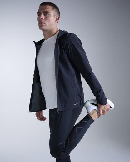 2XU Mens Ignition Shield Waterproof Jacket - Black/Silver Reflective