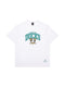 Majestic Athletic Mens Anaheim Ducks Logo Arch Tee - White