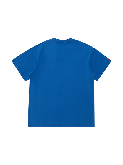 Majestic LA Dodgers Champs Star Frame Tee - Faded Royal