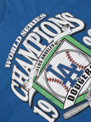 Majestic LA Dodgers Champs Star Frame Tee - Faded Royal