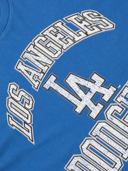 Majestic Athletic Cracked Puff Arch Tee - LA Dodgers
