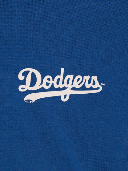 Majestic Athletic LA Dodgers CLSC Crest Fleece Hoody - Classic Blue