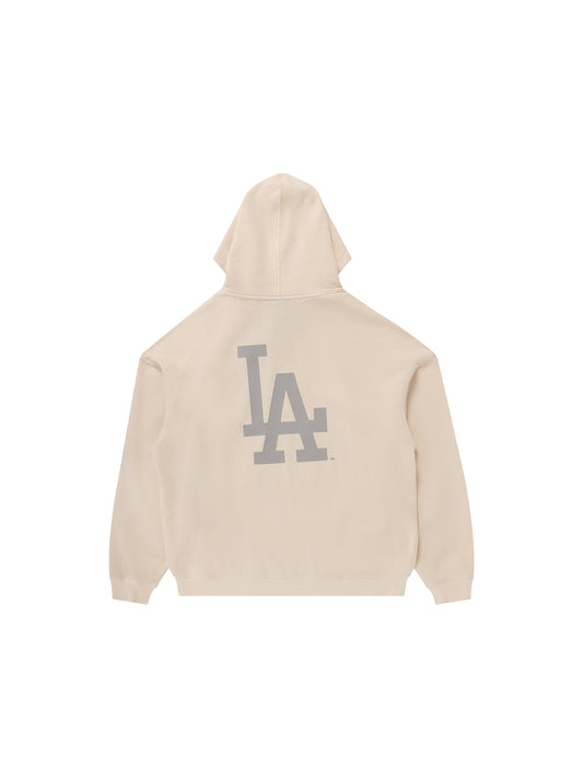 Majestic Athletic LA Dodgers Tonal Fleece Hoody - Sand Dollar Beige