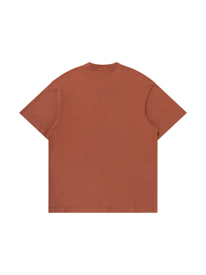 Majestic Athletic LA Dodgers Tonal Team Crest Tee - Rustic Brown