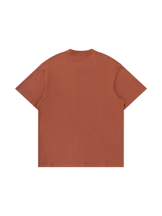 Majestic Athletic LA Dodgers Tonal Team Crest Tee - Rustic Brown