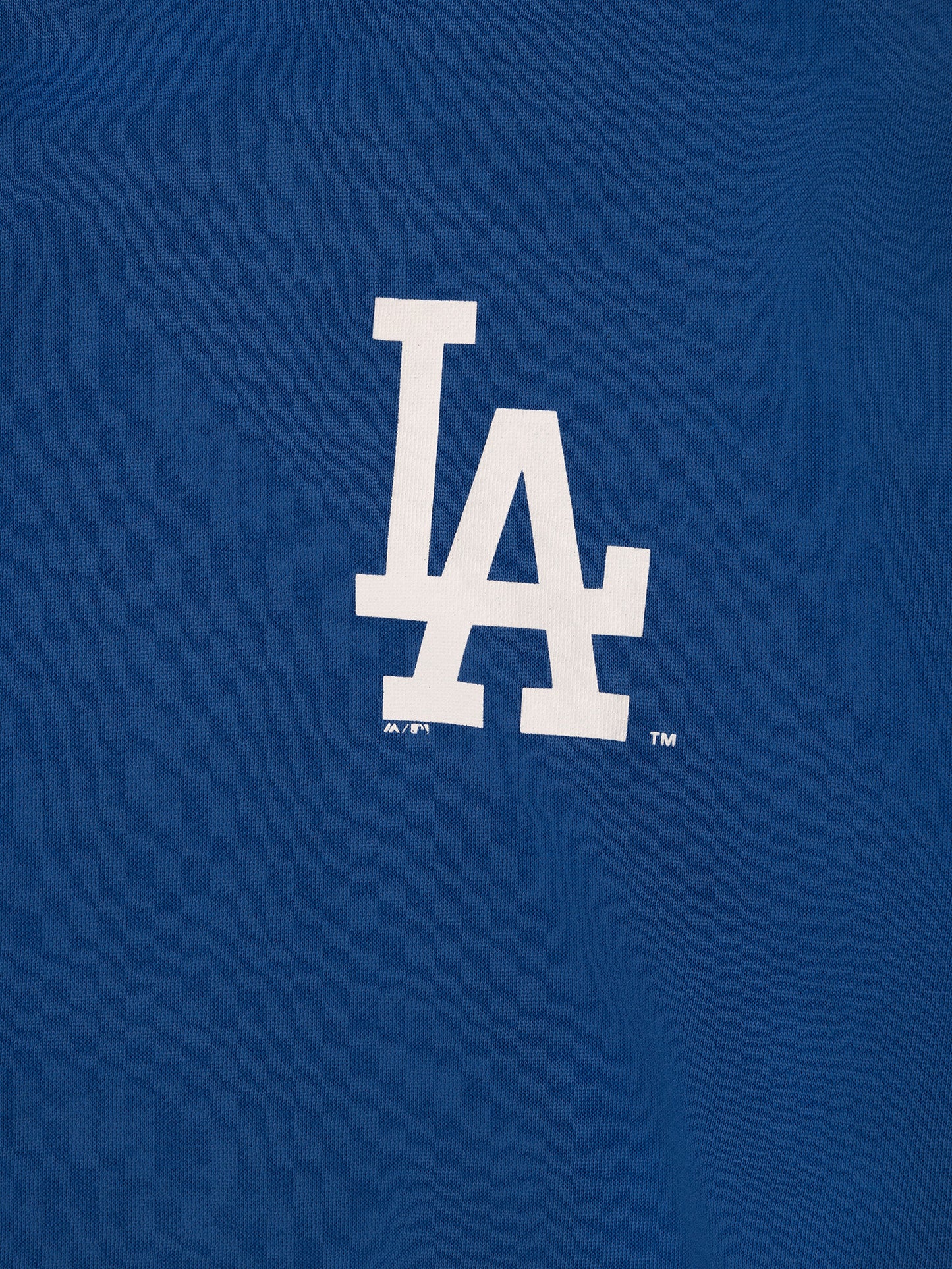 Majestic Athletic Mens LA Dodgers Classic Crest Fleece Crew - Classic Blue