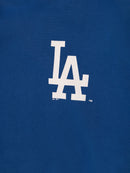 Majestic Athletic Mens LA Dodgers Classic Crest Fleece Crew - Classic Blue