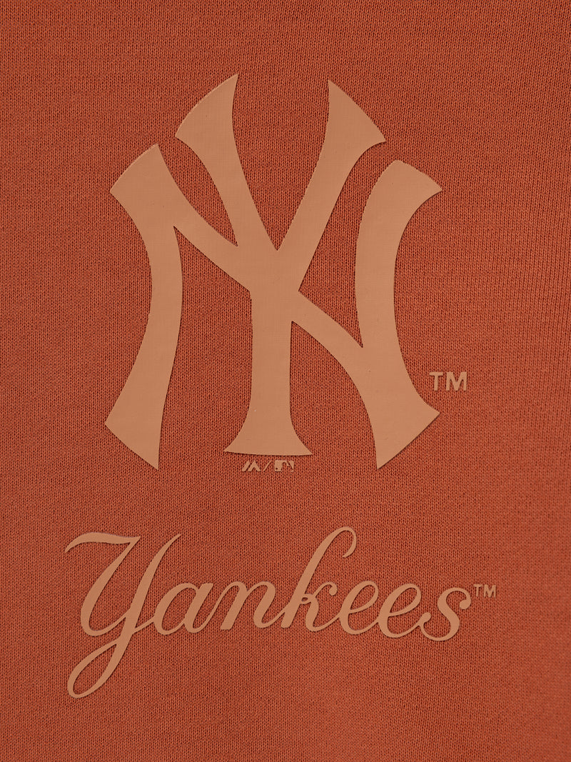 Majestic Athletic NY Yankees Tonal Fleece Hoody - Rustic Brown