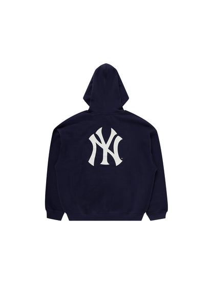 Majestic Athletic NY Yankees CLSC Crest Fleece Hoody - True Navy