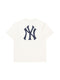 Majestic Athletic MLB New York Yankees Team Crest F & B Tee - Vintage White
