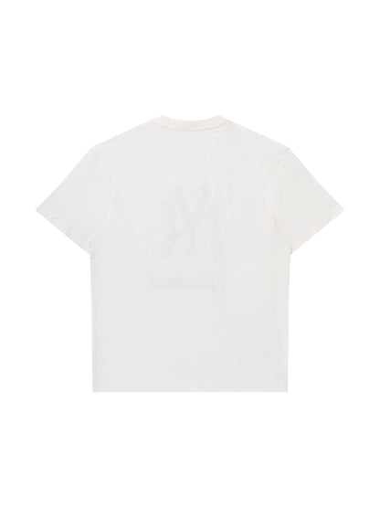 Majestic Athletic NY Yankees Tonal Team Crest Tee - Vintage White