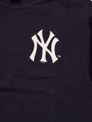 Majestic Athletic NY Yankees Classic Crest Front/Back Fleece Crew - True Navy