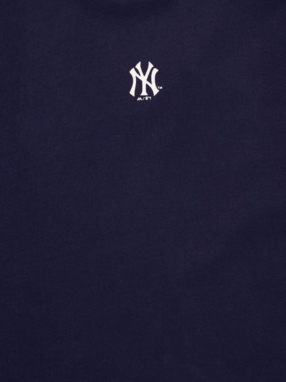 Majestic Athletic NY Yankees Mens Printed Badge Tee - True Navy