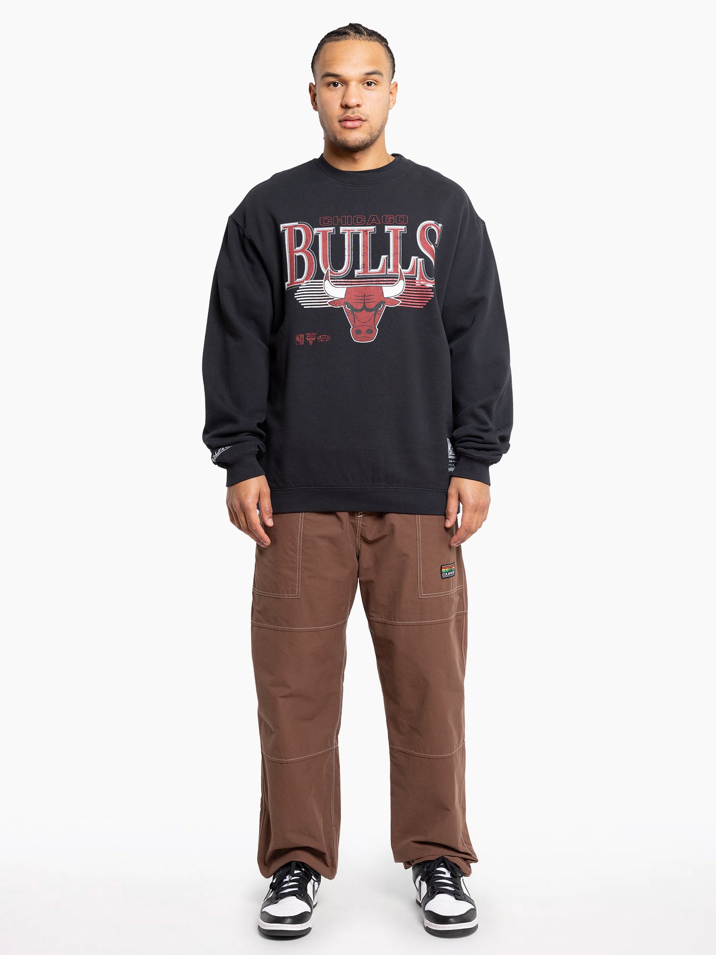 Mitchell & Ness Chicago Bulls Underscore Crew - Faded Black