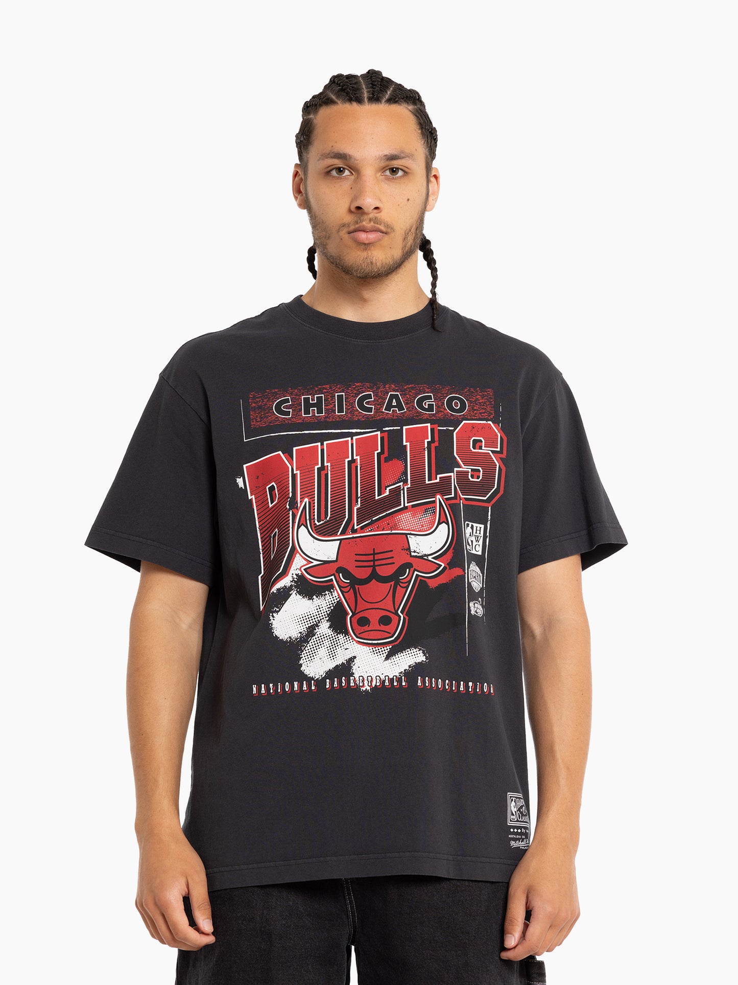 Mitchell & Ness Chicago Bulls Brush Off 2.0 Tee - Black