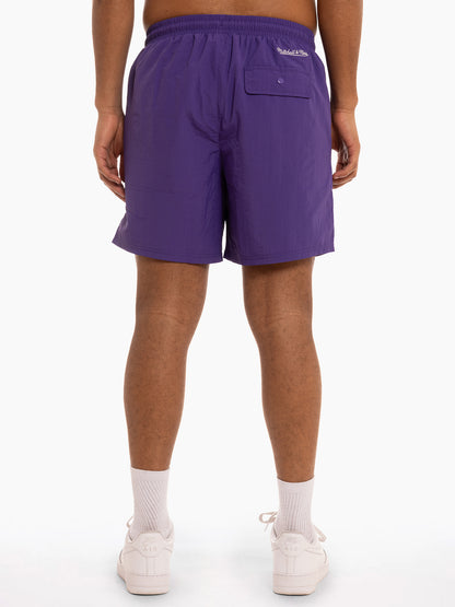 Mitch & Ness Mens Hornets 1993 Playoff Shorts - Hornet Purple