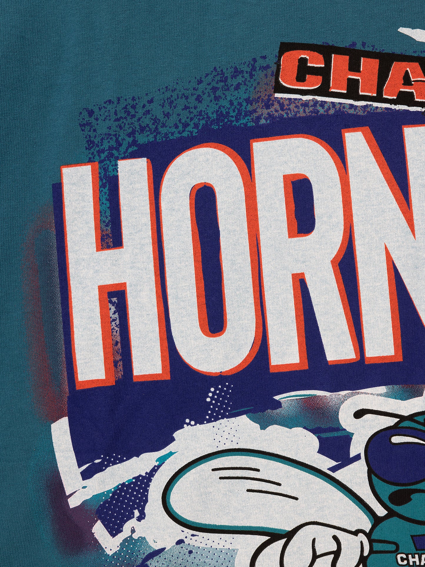 Mitch & Ness Charlotte Hornets Abstract Tee - Hornets Teal