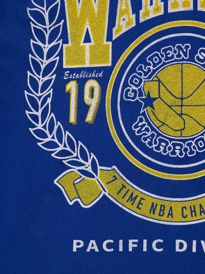 Mitchell & Ness Mens Golden State Warriors Arch Tee - Faded Blue