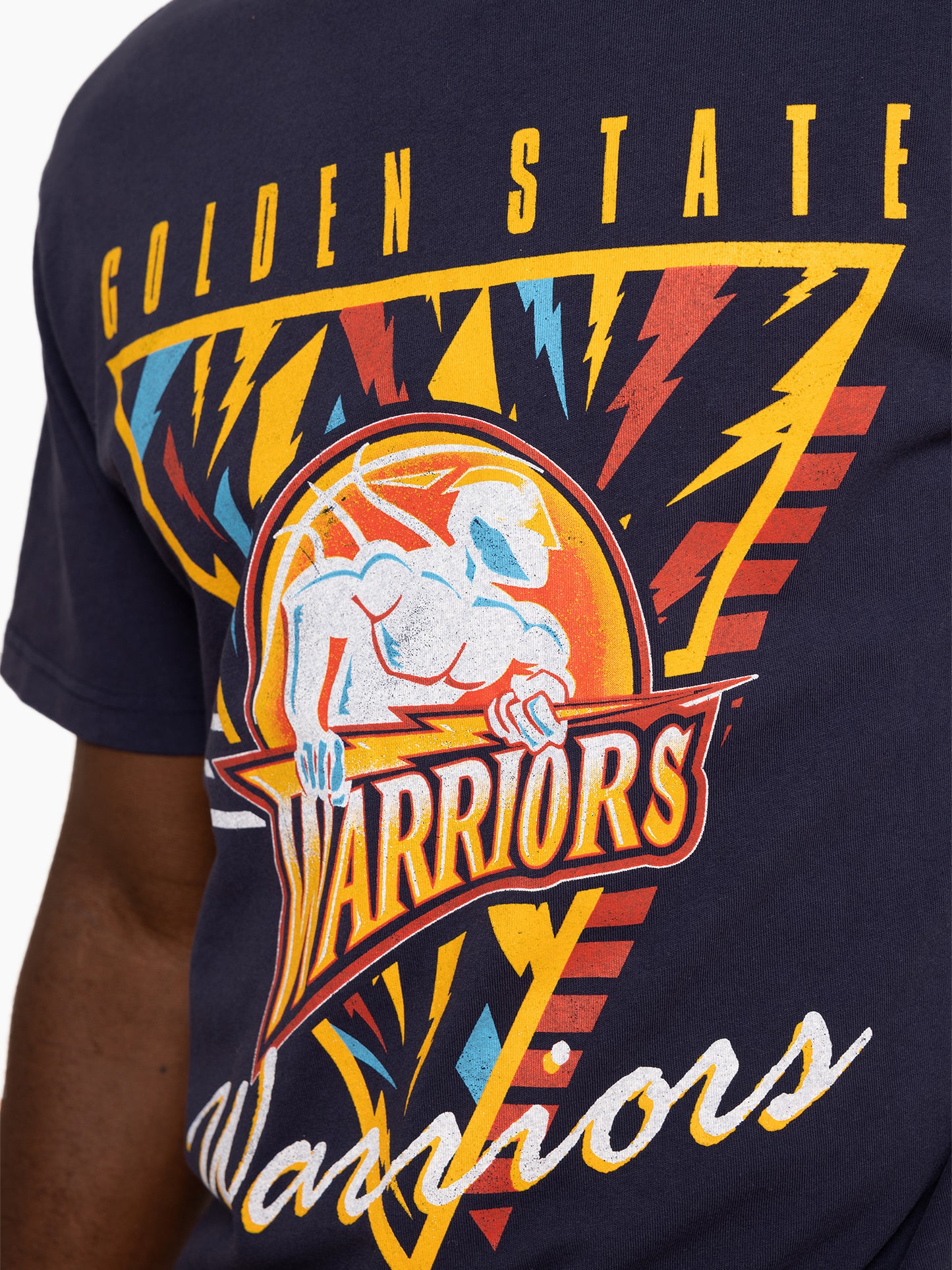 Mitchell & Ness Golden State Warriors Tri Logo Tee - Warriors Blue
